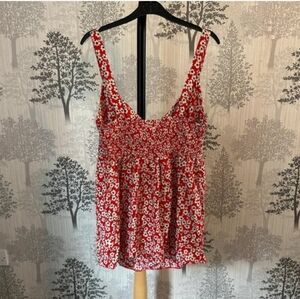 Dorothy Perkins Red Floral Camisole Top